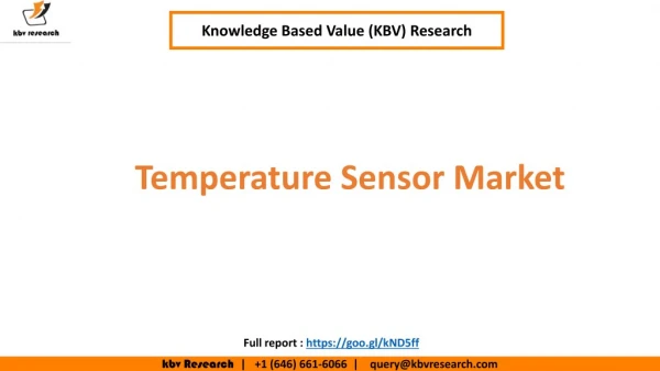 Temperature Sensor Market Size to reach $7.7 billion by 2023
