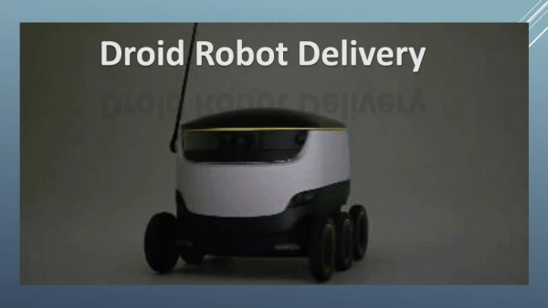 New Edge Technology Droid delivery
