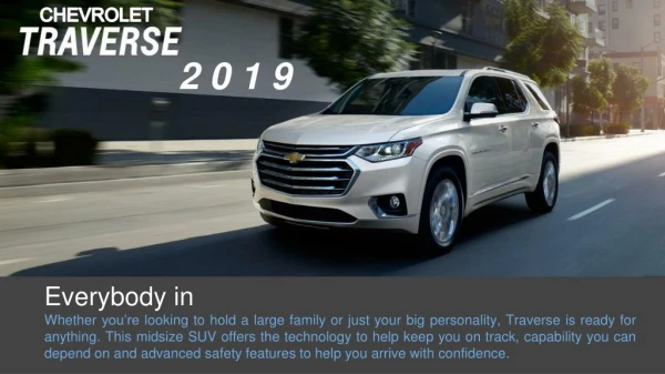 Check out what’s New In 2019 Chevrolet Traverse with Westside Chevrolet