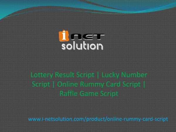 Lottery Result Script | Lucky Number Script