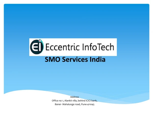 SMO Services India - Eccentric Infotech