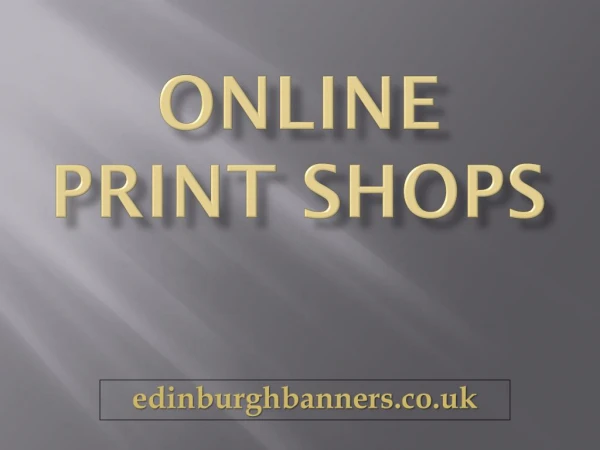 Online Print Shops - edinburghbanners.co.uk