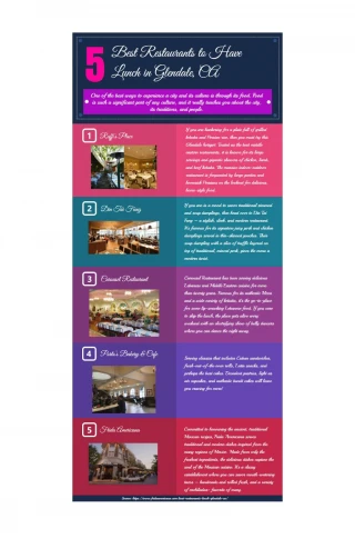 Best restaurants to have lunch in Glendale, CA - slide 1