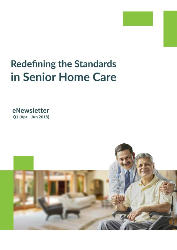 Healthabove60 eNewsletter Q1 | Redefining the Standards in Senior Home Care