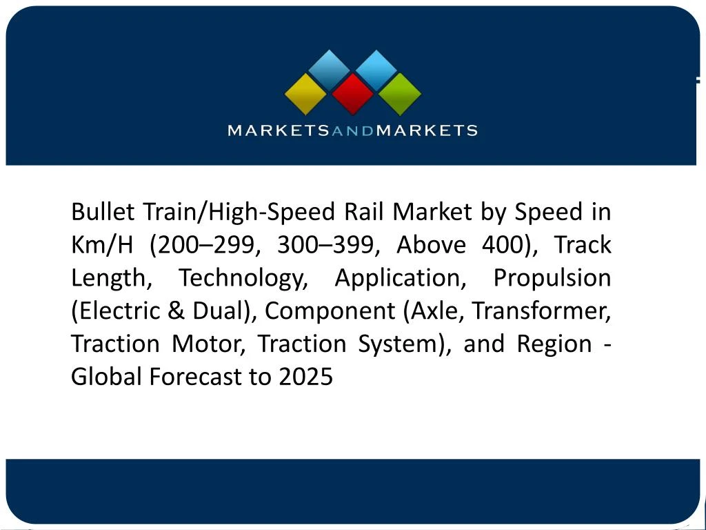bullet train high speed rail market by speed