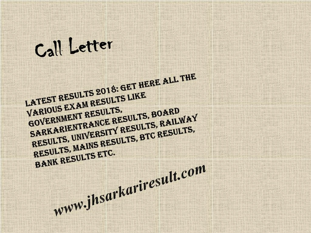 call letter