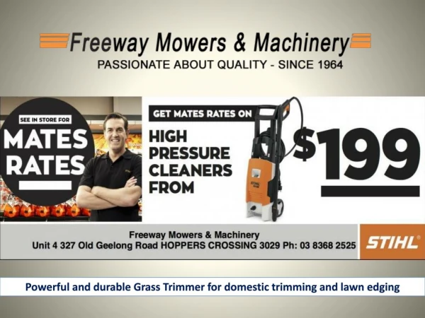 Get ravishing Chainsaws Hoppers Crossing from Freeway Mowers & Machinery