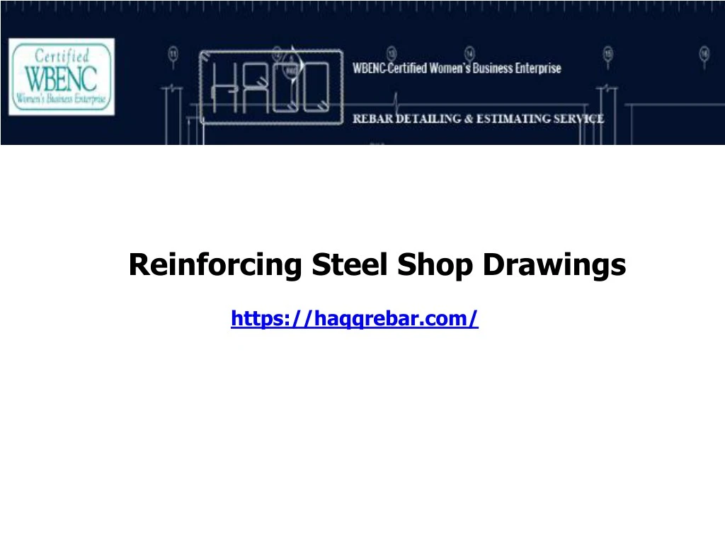 reinforcing steel shop drawings