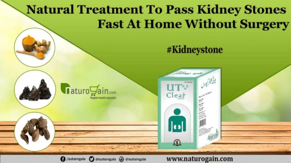 Natural Treatment to Pass Kidney Stones Fast At Home without Surgery