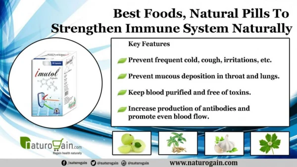 Best Foods, Natural Pills to Strengthen Immune System Naturally