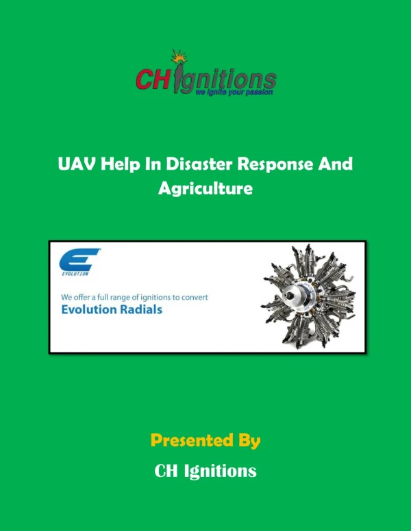 UAV Help In Disaster Response And Agriculture