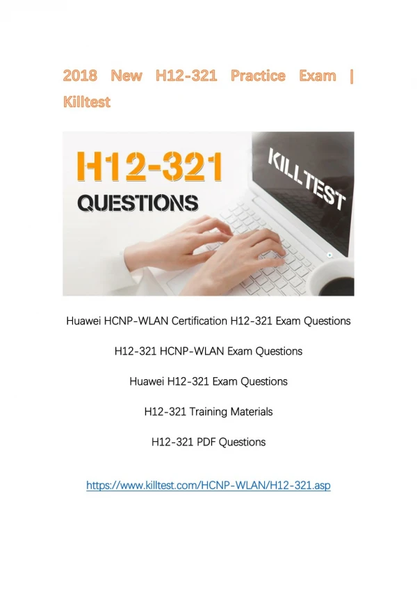 2018 New H12-321 Huawei PDF H12-321 Questions