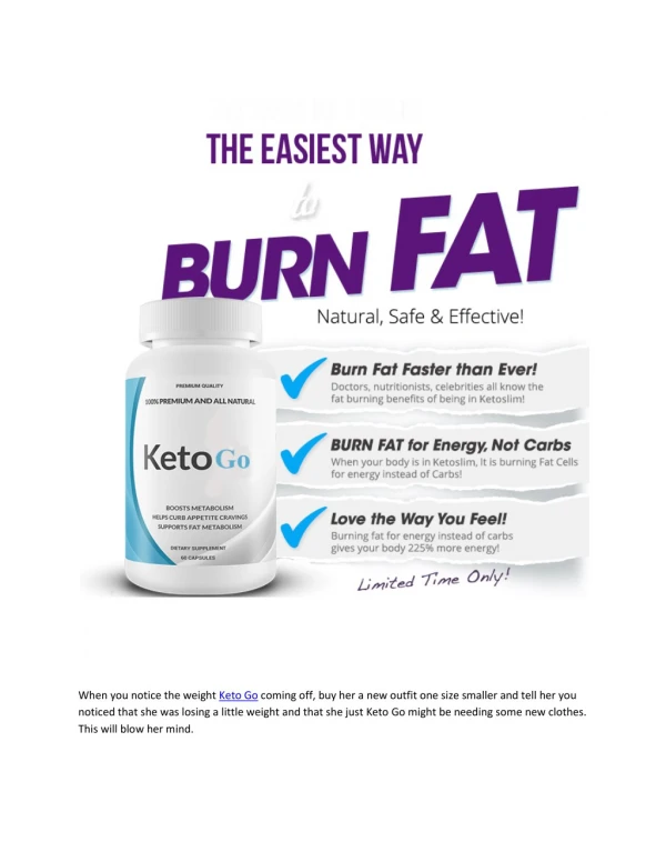 Keto Go - Improve Your Weight Loss