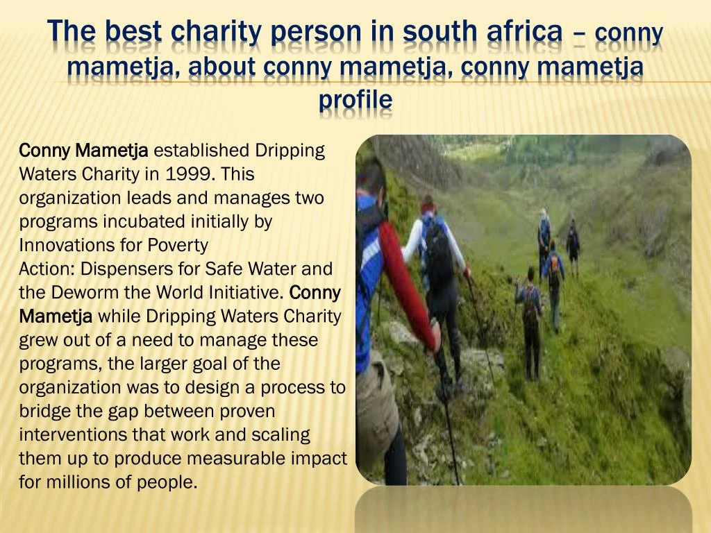 t he best charity person in south africa conny mametja about conny mametja conny mametja profile