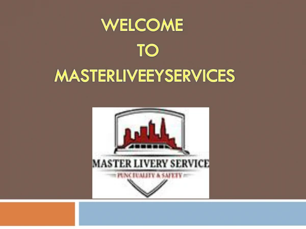 Master Livery Service Offer Airport Car Service in Logan
