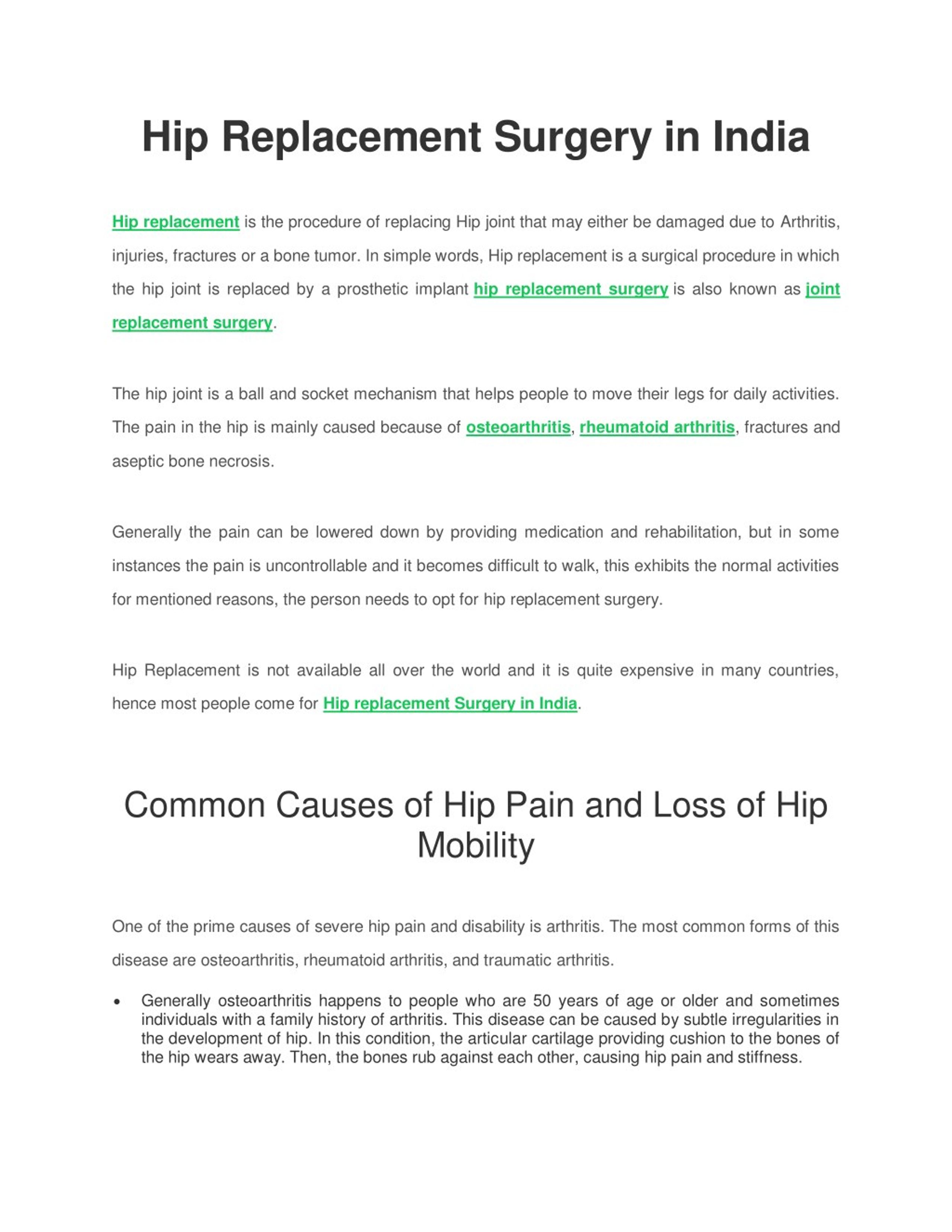 PPT - Best Hospitals for hip replacement Surgery in India PowerPoint ...