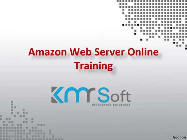 AWS training centers in Hyderabad, Amazon Web Server Online Training in Hyderabad - KMRsoft