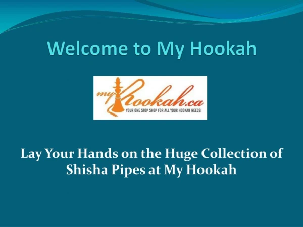Shisha Pipes and Prayer beads at Myhookah.ca