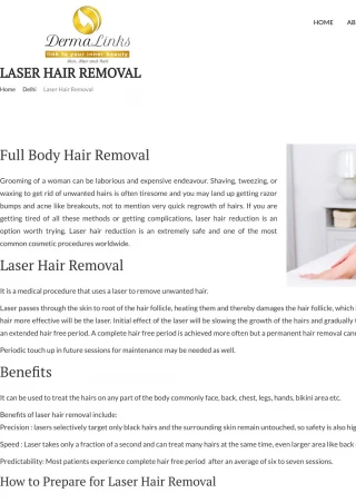 Laser Hair Removal - slide 1