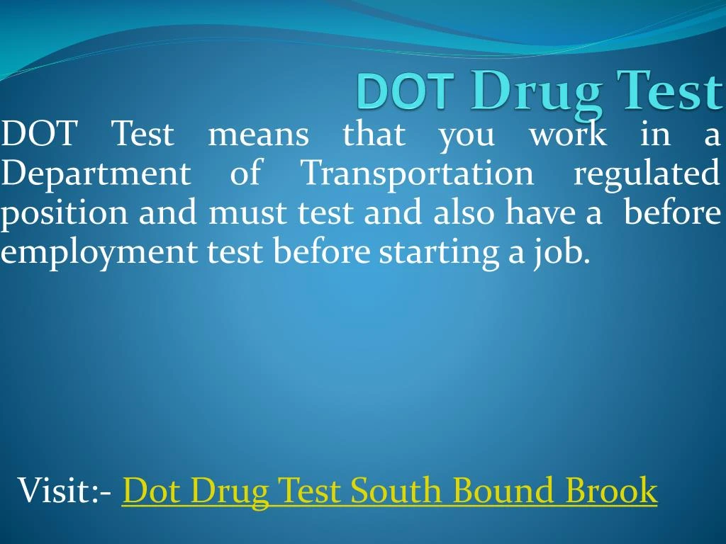 dot drug test