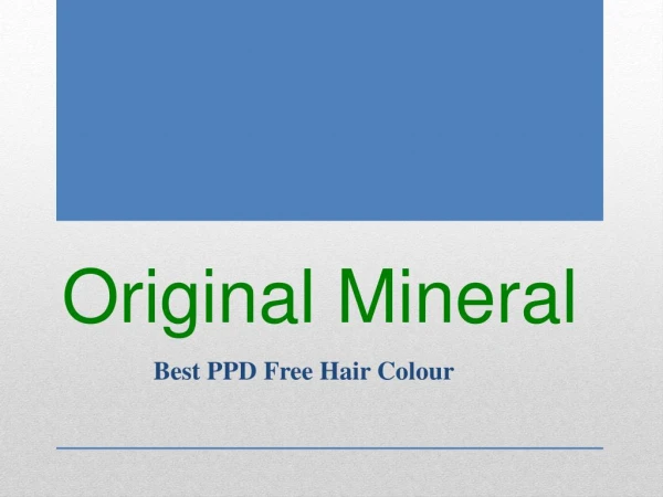 Ppd Free Hair Colour