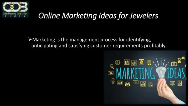 Online Marketing Ideas for Jewelers