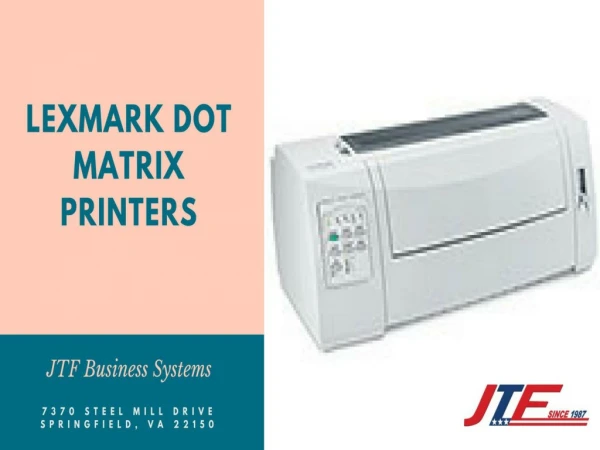 Lexmark Dot Matrix Printers