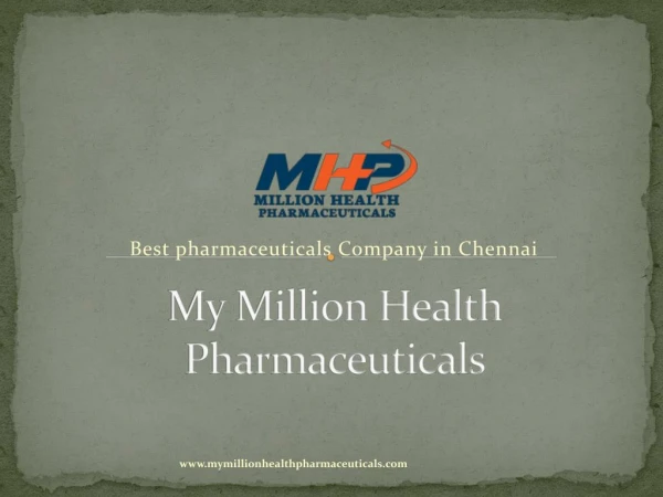 Presentation of My Million health pharmaceuticals