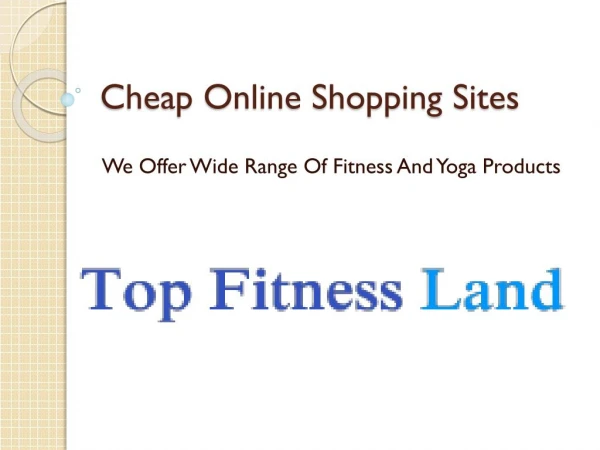 Cheap online shopping sites