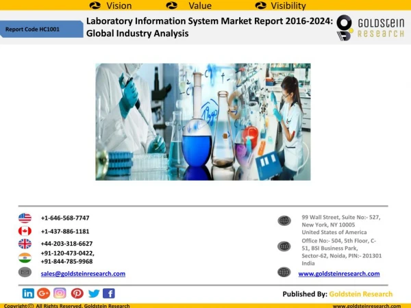 Laboratory Information System Market Report 2016-2024: Global Industry Analysis