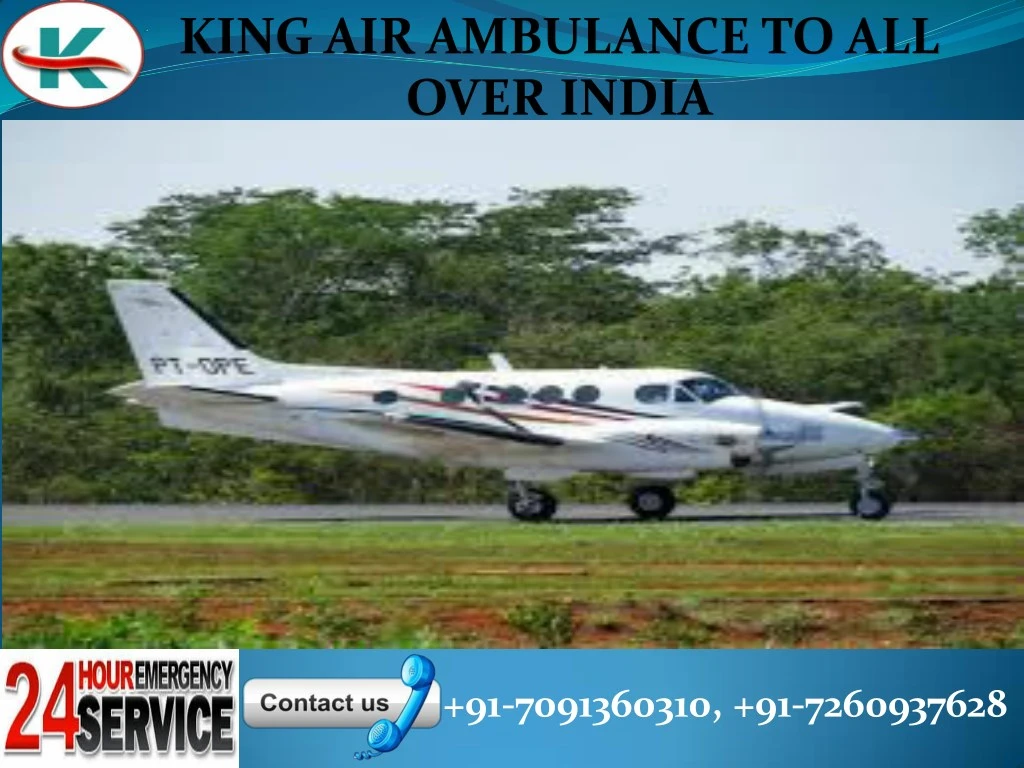 king air ambulance to all over india