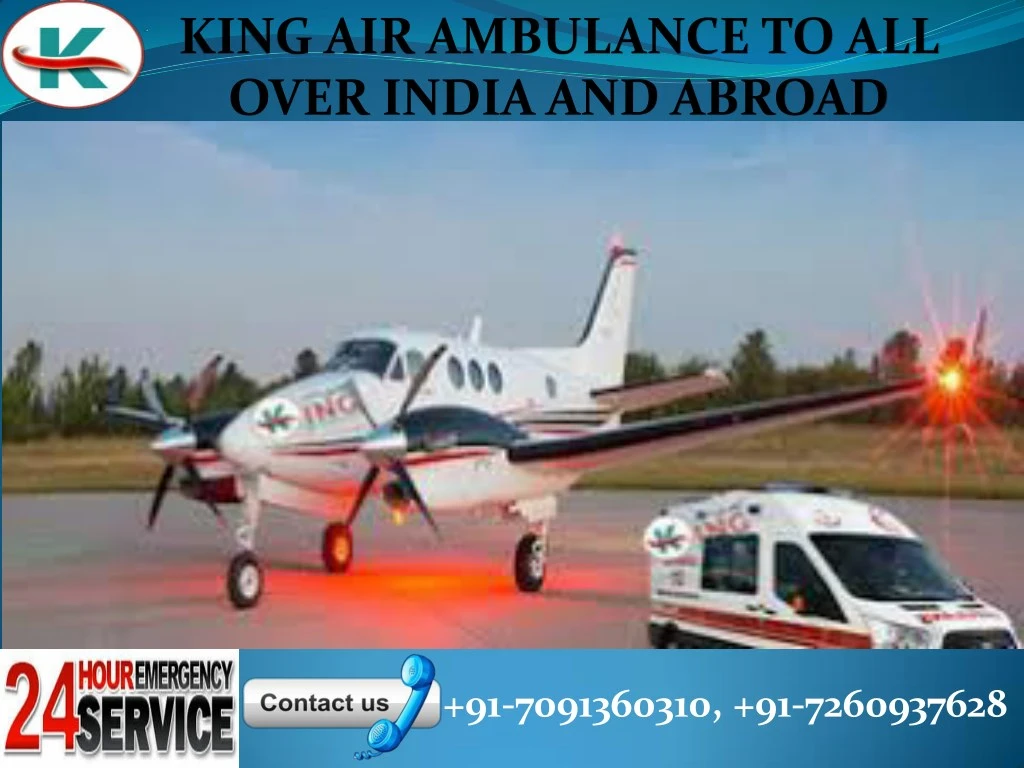 king air ambulance to all over india and abroad