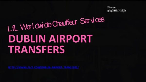Airport Transportation Service Dublin