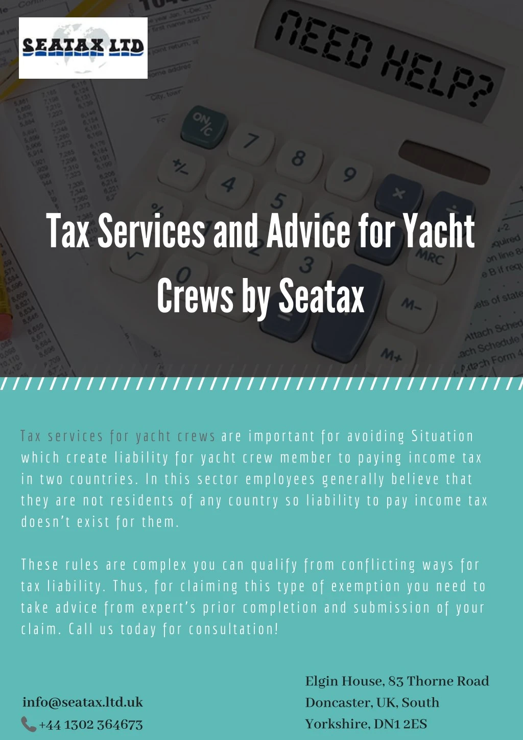 tax services and a dvice for yacht crews by seatax