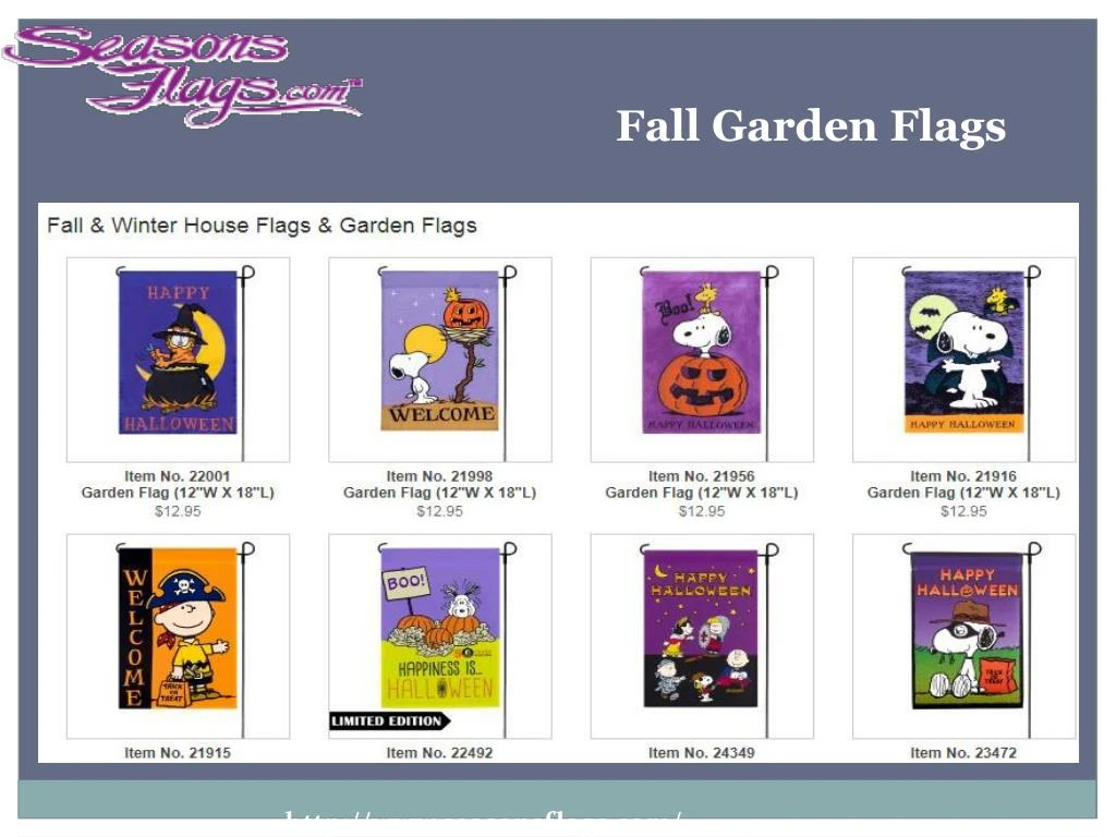 fall garden flags