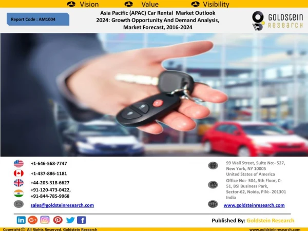 Asia Pacific (APAC) Car Rental  Market Outlook 2024: Growth Opportunity And Demand Analysis, Market Forecast, 2016-20