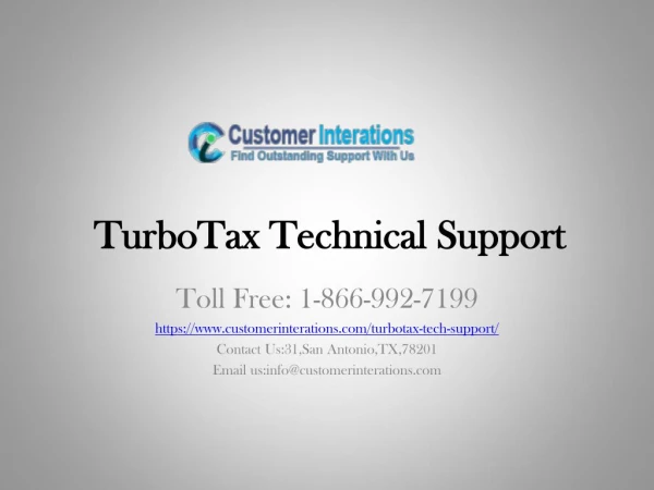 Turbotax Tech support phone number
