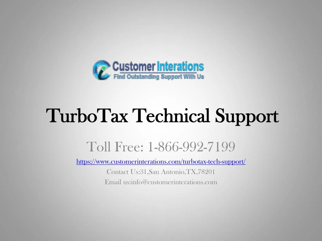 turbotax technical support