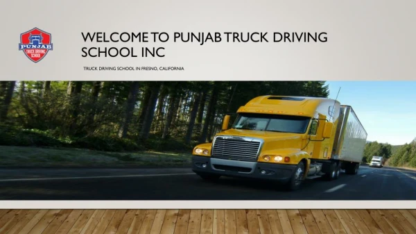 Truck Driving Schools in California