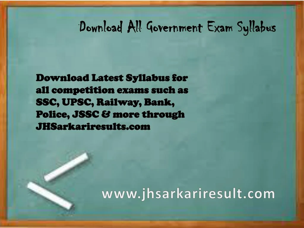 download all government exam syllabus