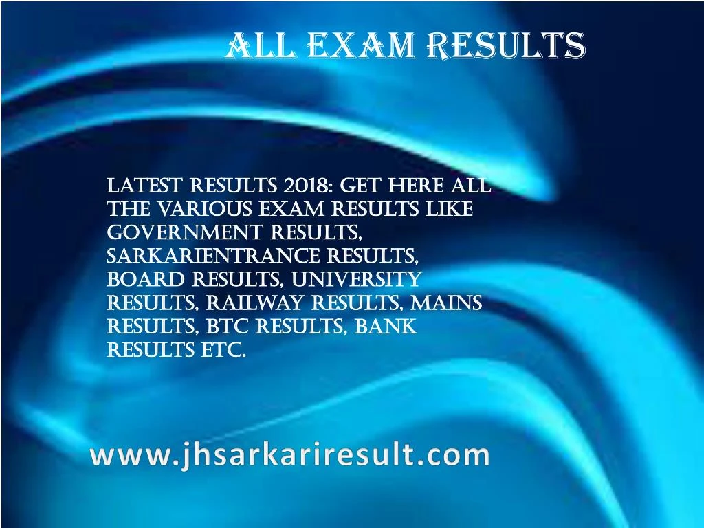 all exam results