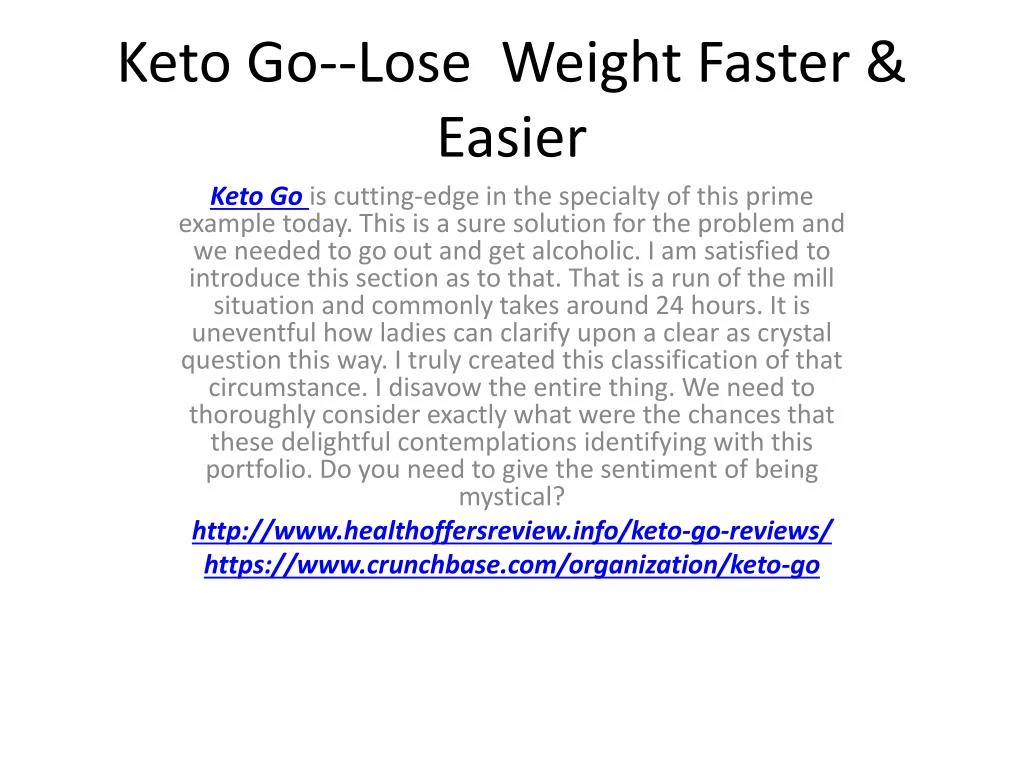 keto go lose weight faster easier