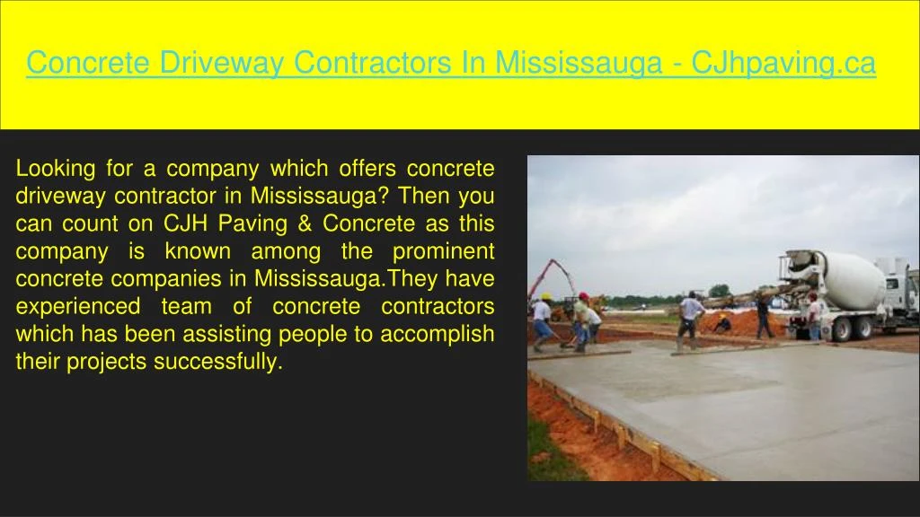 concrete driveway contractors in mississauga