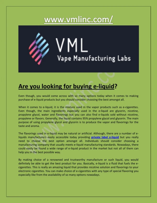 Are you looking for buying e-liquid?