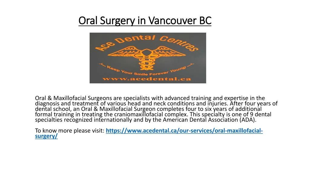 oral surgery in vancouver bc