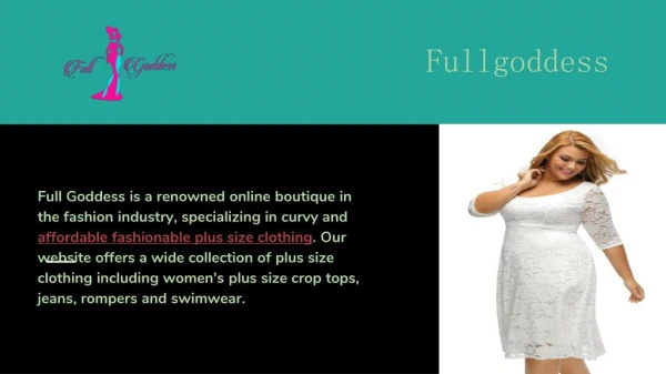 Affordable Fashionable Plus Size Clothing