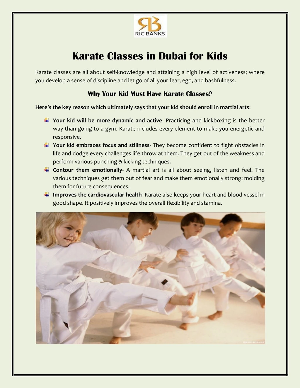 karate classes in dubai for kids