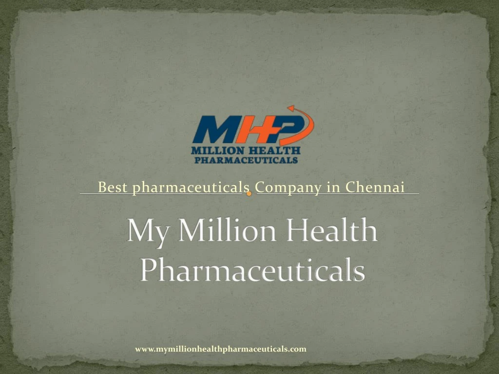 best pharmaceuticals company in chennai