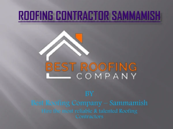 Roofing Contractor Sammamish