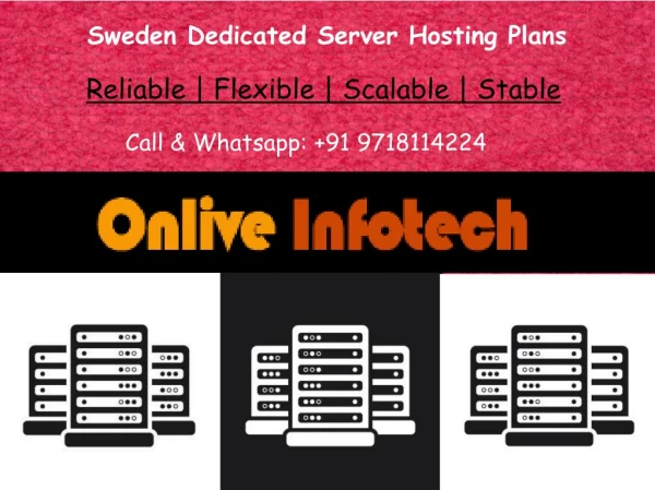 OnliveInfotech Offer Sweden Dedicated Server Plans With Free Setup
